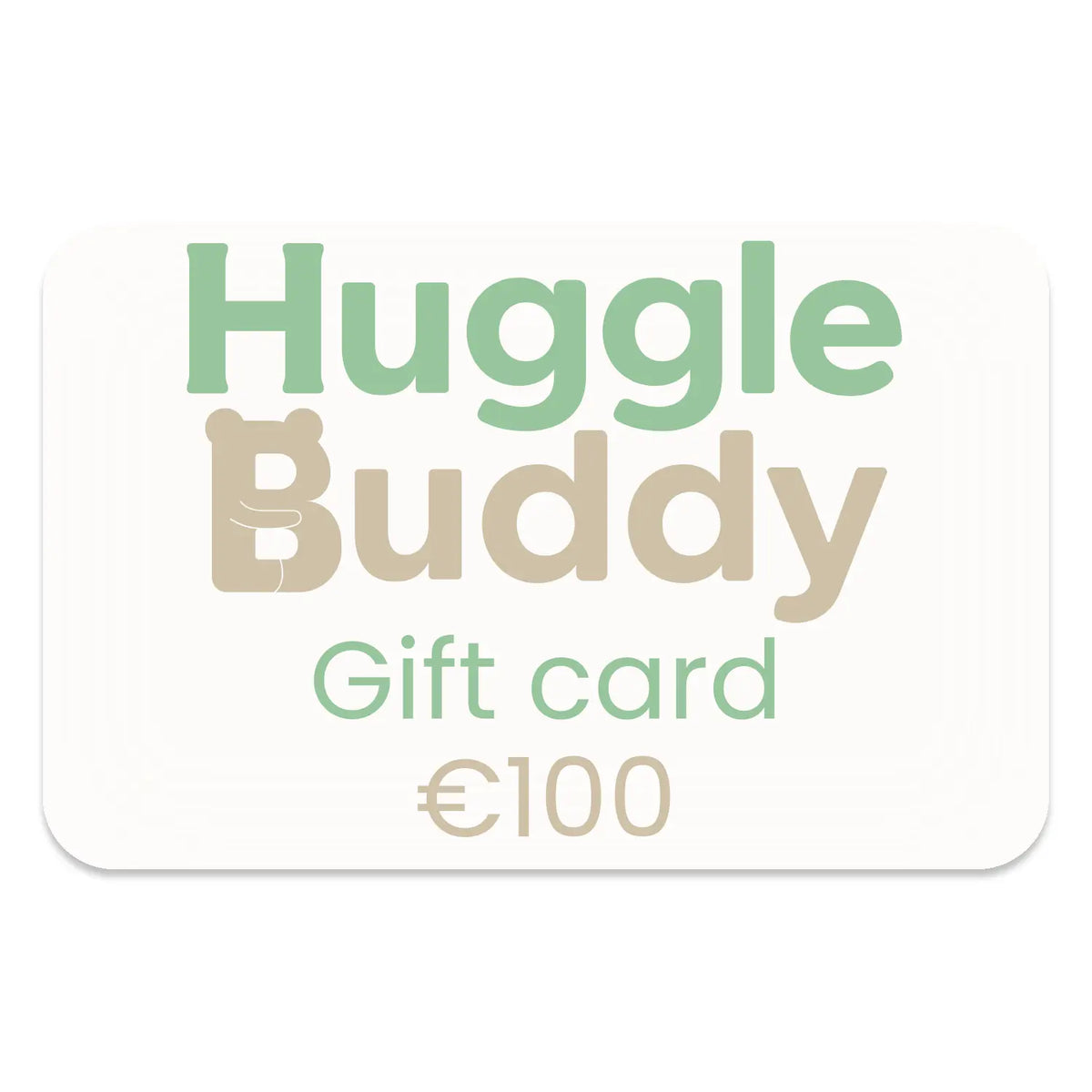 Huggle Buddy Cadeaukaart 100 euro